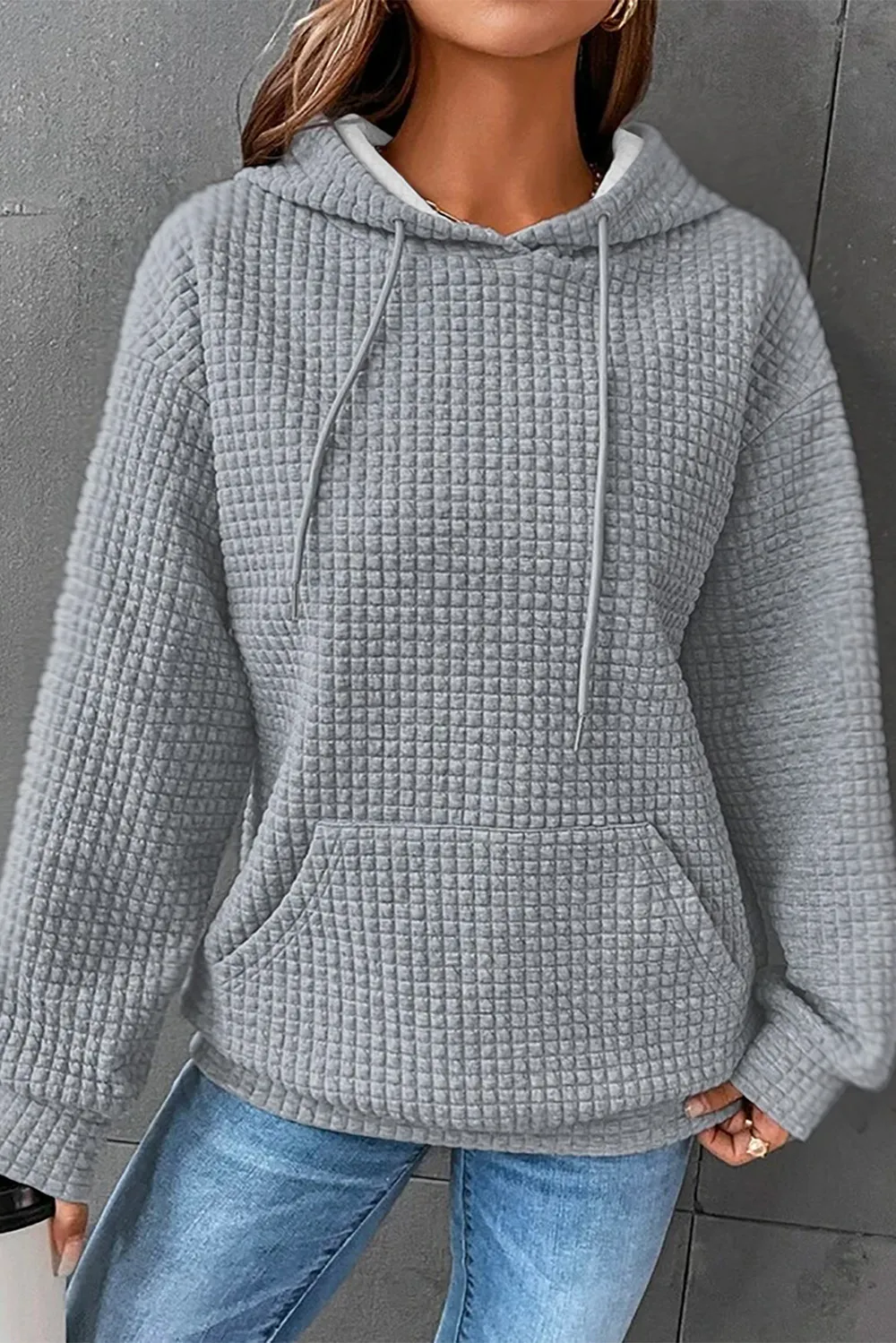 Dropped Shoulder Pocketed Hoodie, image 13