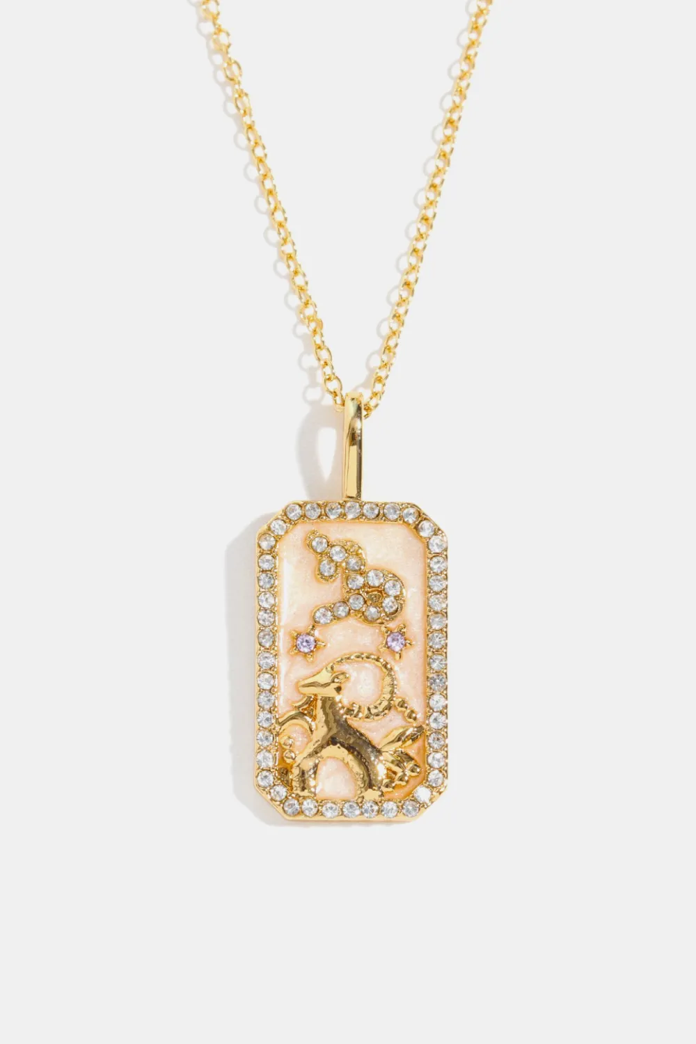 Rhinestone Constellation Pendant Copper Necklace, image 23