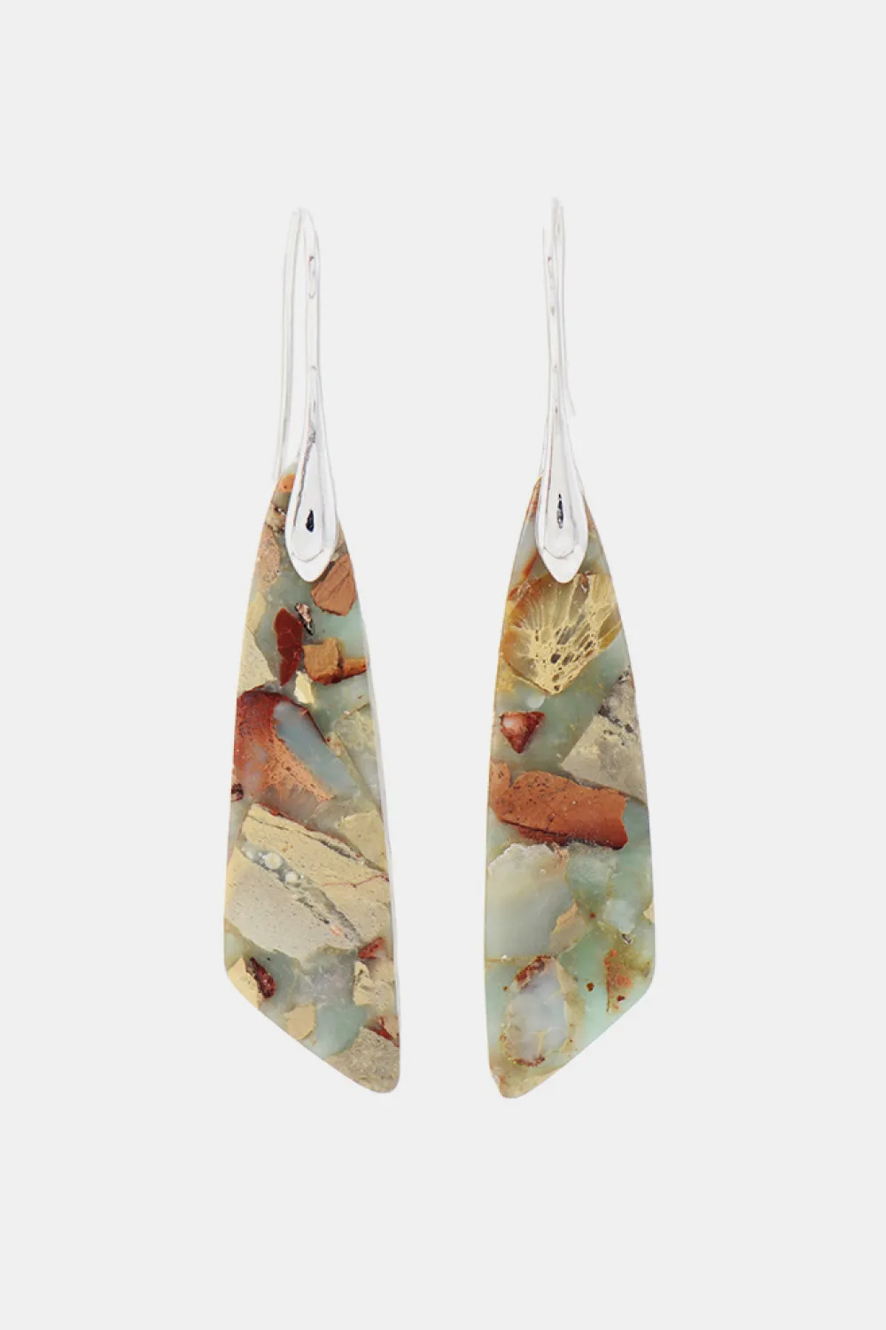Handmade Natural Stone Dangle Earrings, image 3