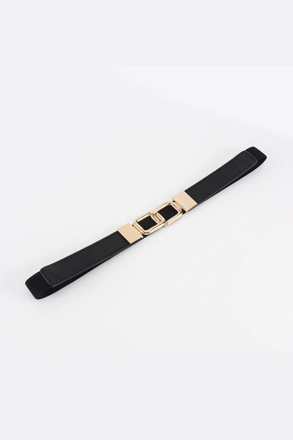 Geometric Double Buckle Elastic Belt, image 9