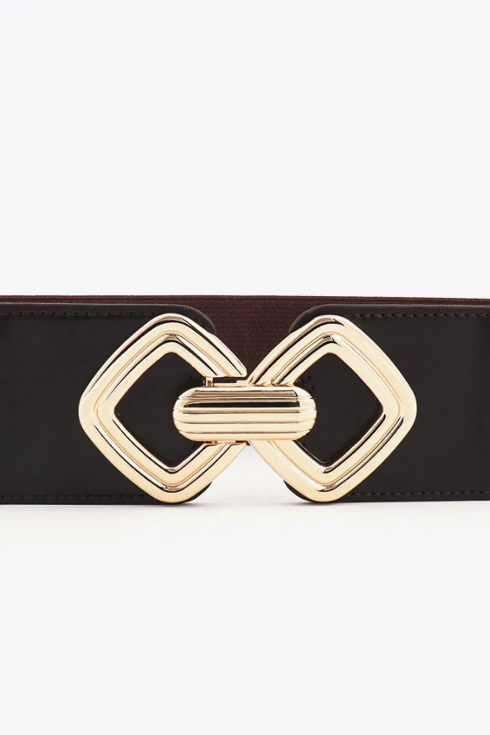 Geometric Buckle Elastic Wide Belt, image 36