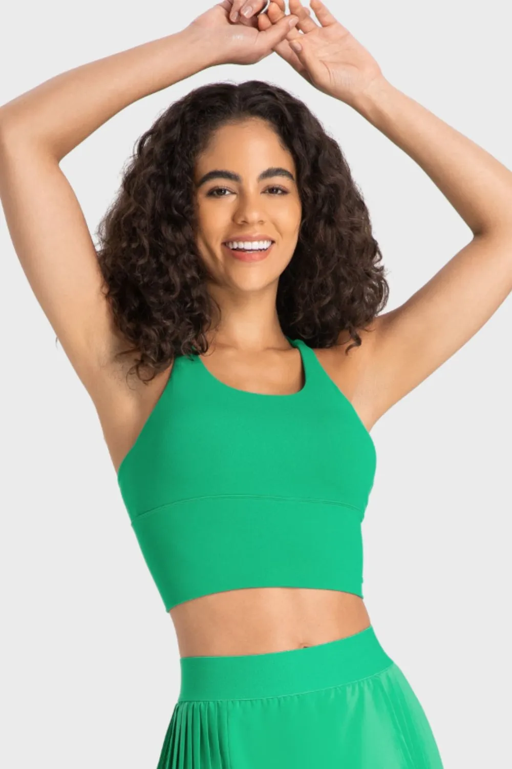 Crisscross Back Ladder Detail Sports Bra, image 4