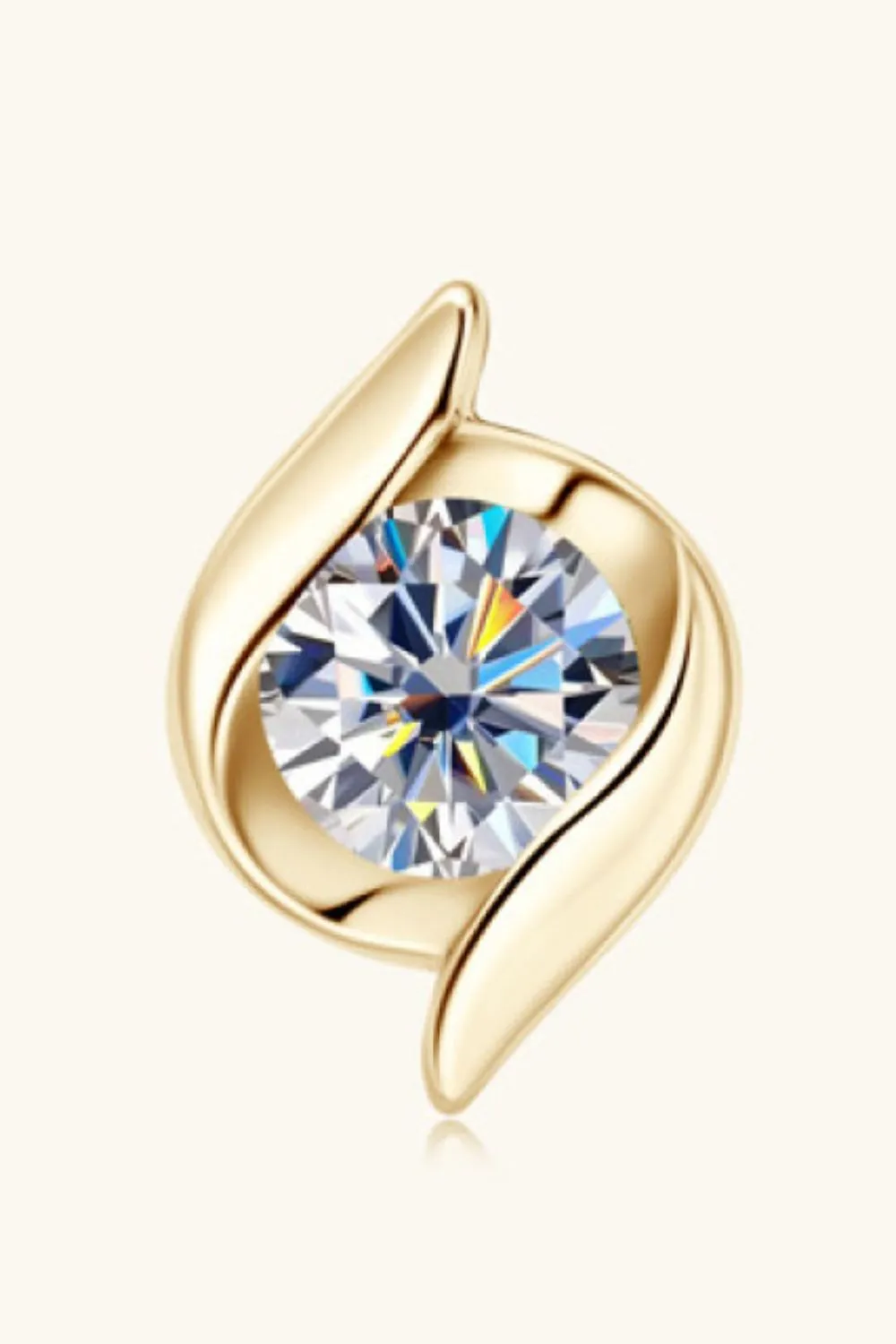 1 Carat Moissanite 925 Sterling Silver Stud Earrings, image 3