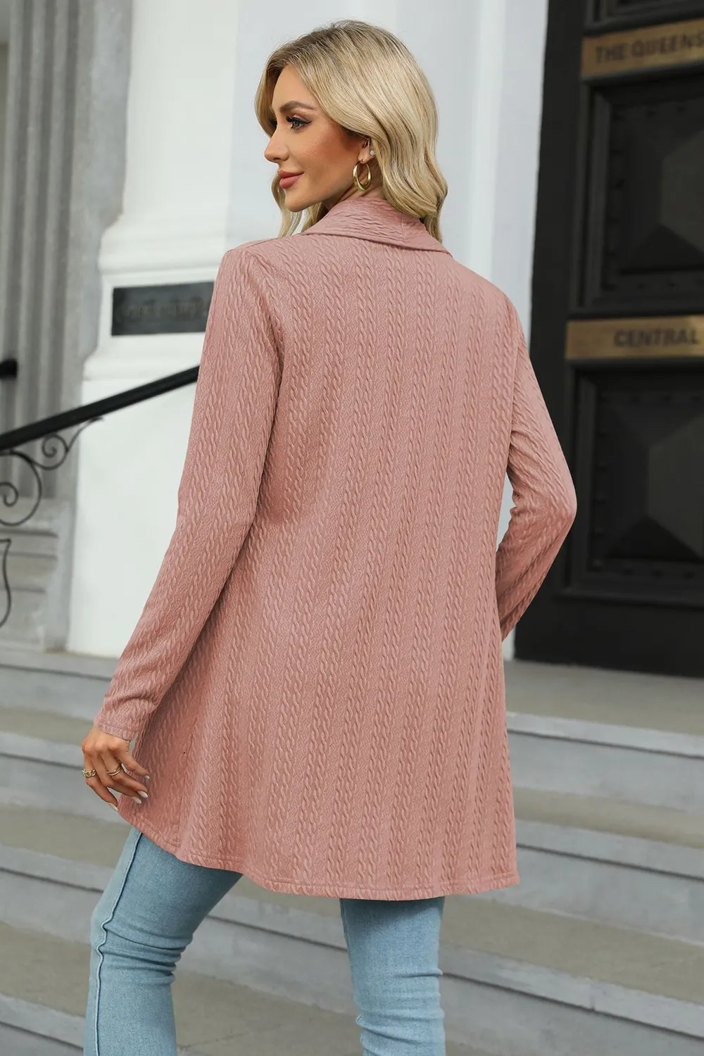 Open Front Long Sleeve Cardigan, image 7