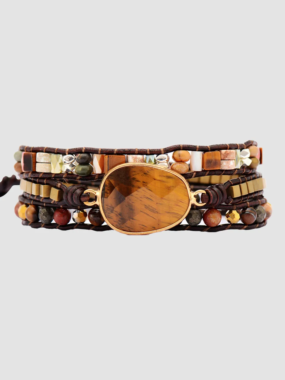 Geometrical Shape Triple-Layer Bracelet, image 5