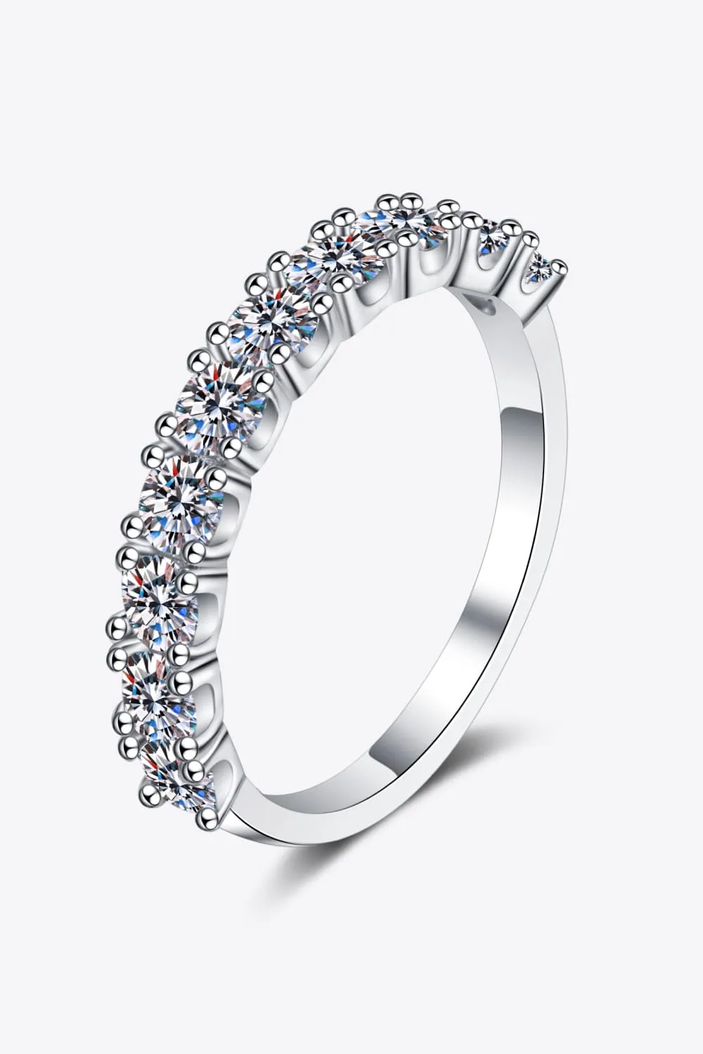 1 Carat Moissanite Half-Eternity Ring, image 5