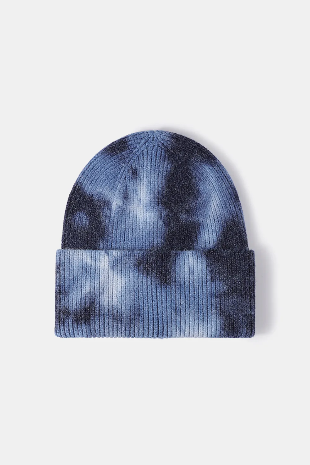 Tie-Dye Cuffed Rib-Knit Beanie Hat, image 29