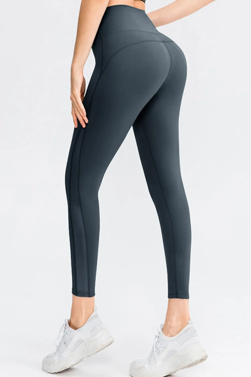 Wide Waistband Slim Fit Long Sports Pants, image 3