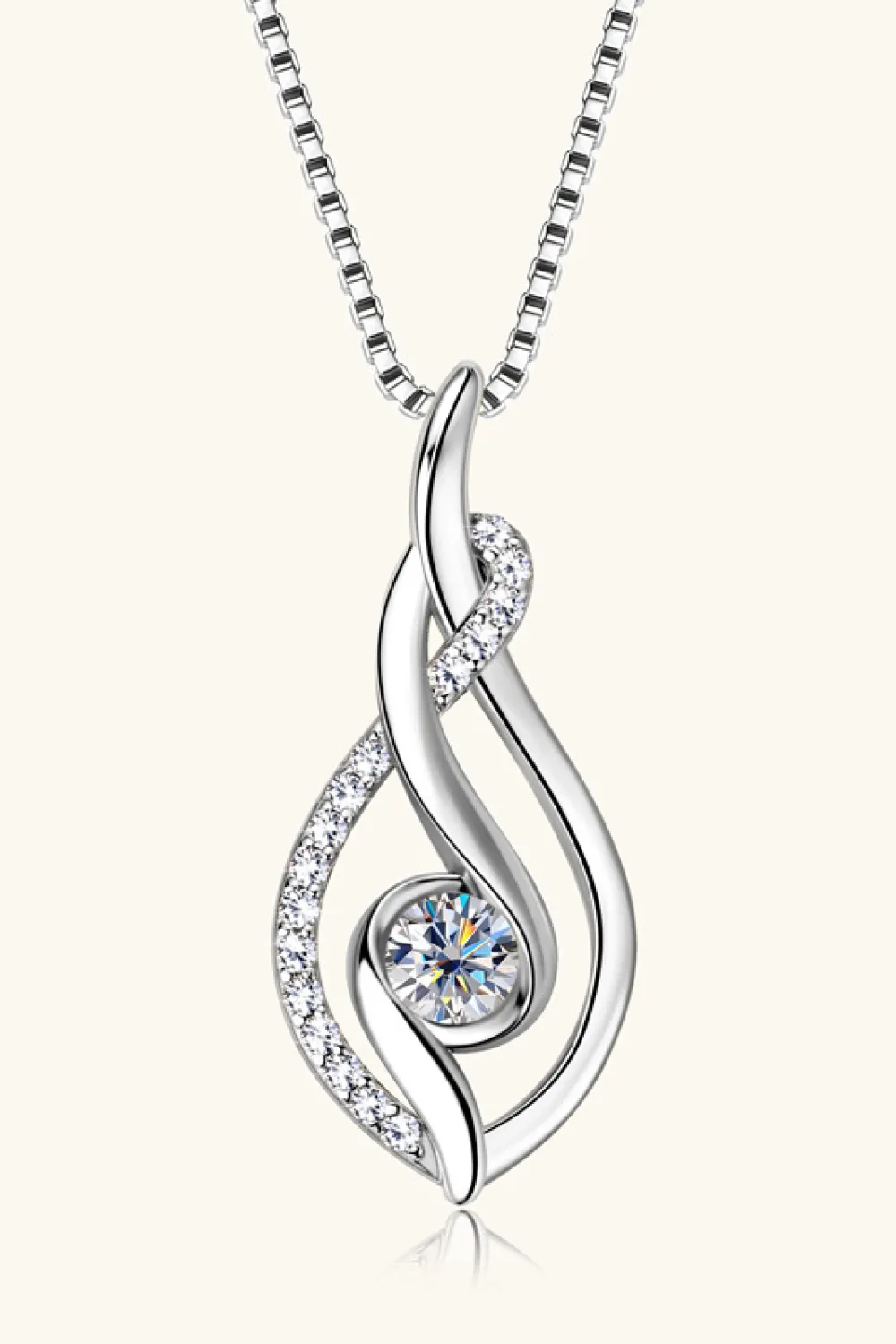 Moissanite 925 Sterling Silver Necklace, image 5