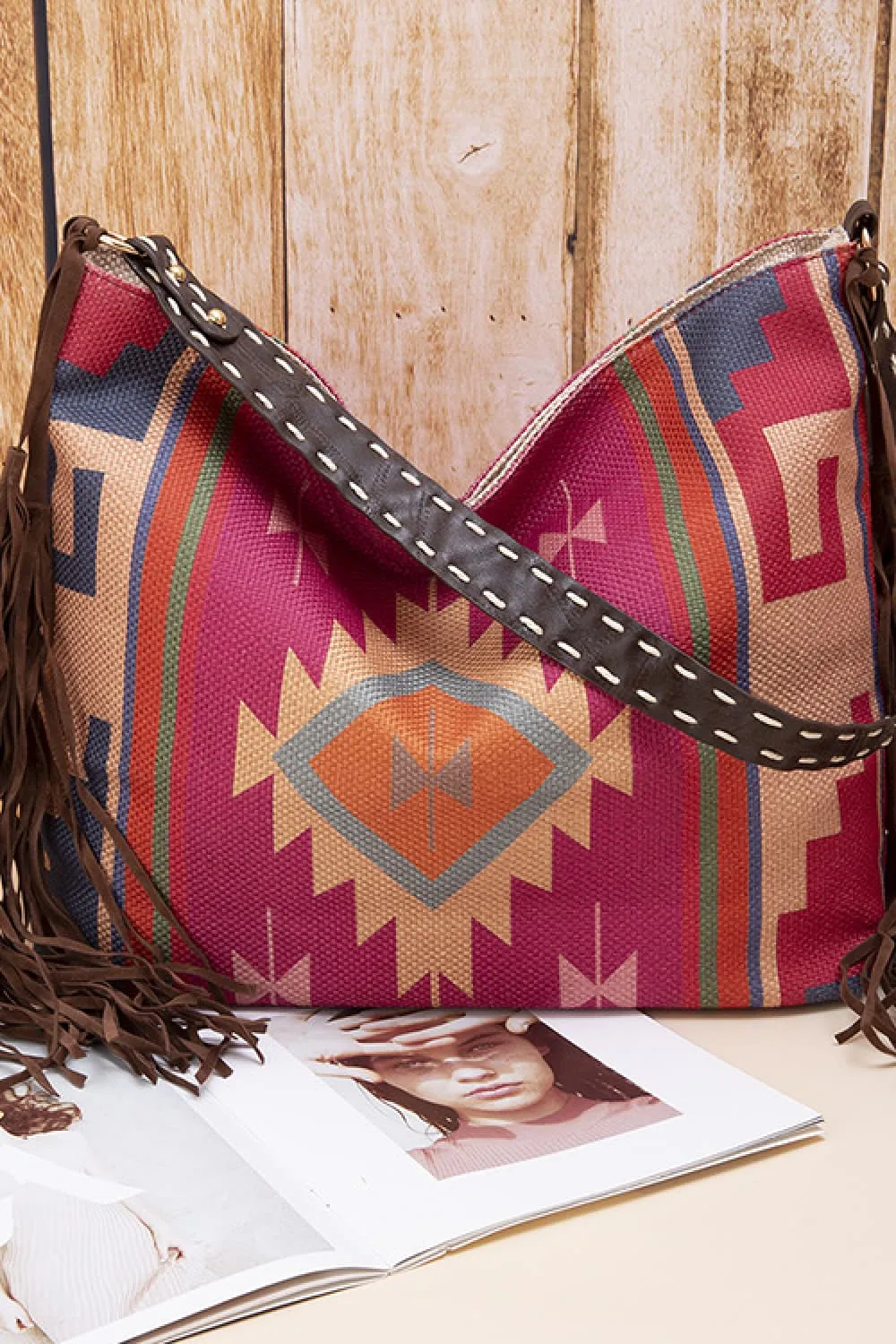 Geometric Canvas Tote Bag, image 18