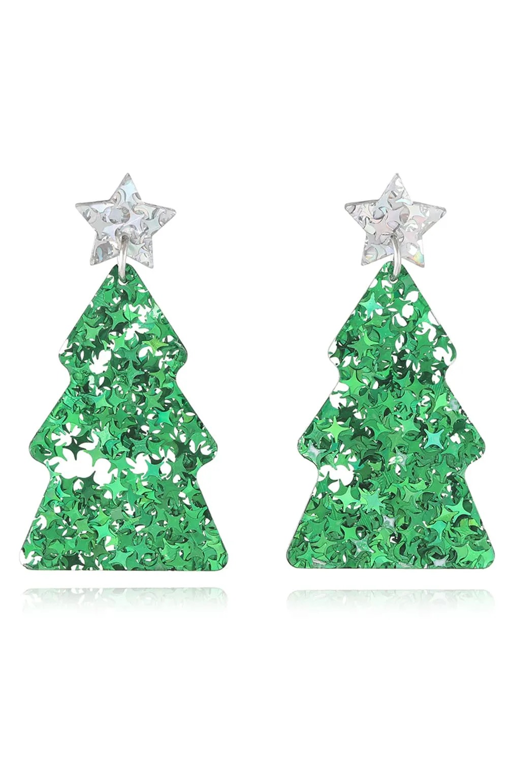 Christmas Tree Acrylic Earrings, image 11