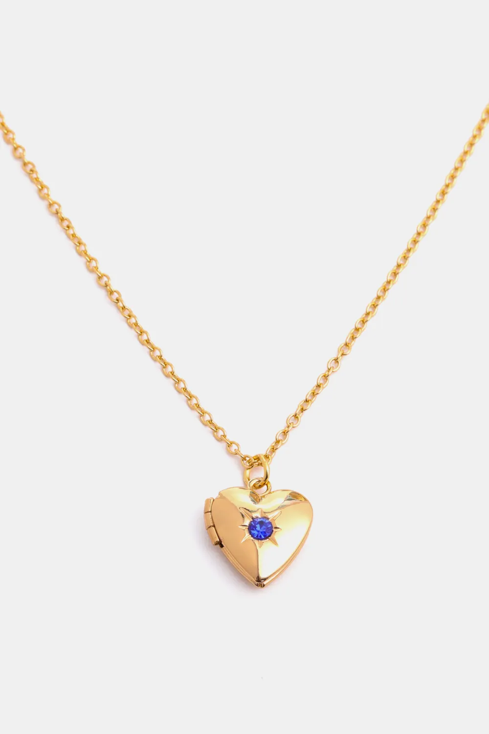 Zircon Heart Shape 14K Gold-Plated Pendant Necklace, image 18