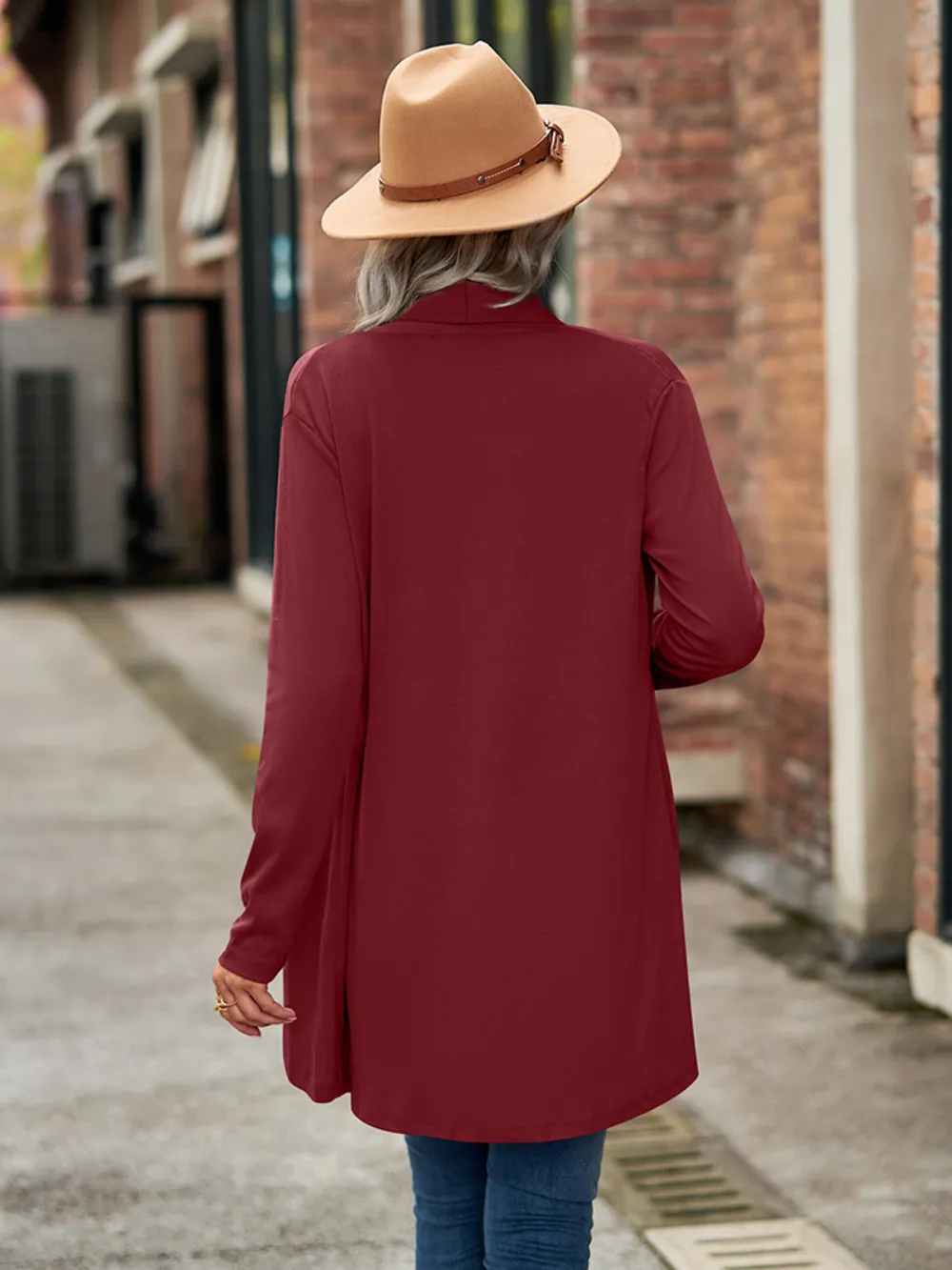 Open Front Long Sleeve Cardigan, image 3