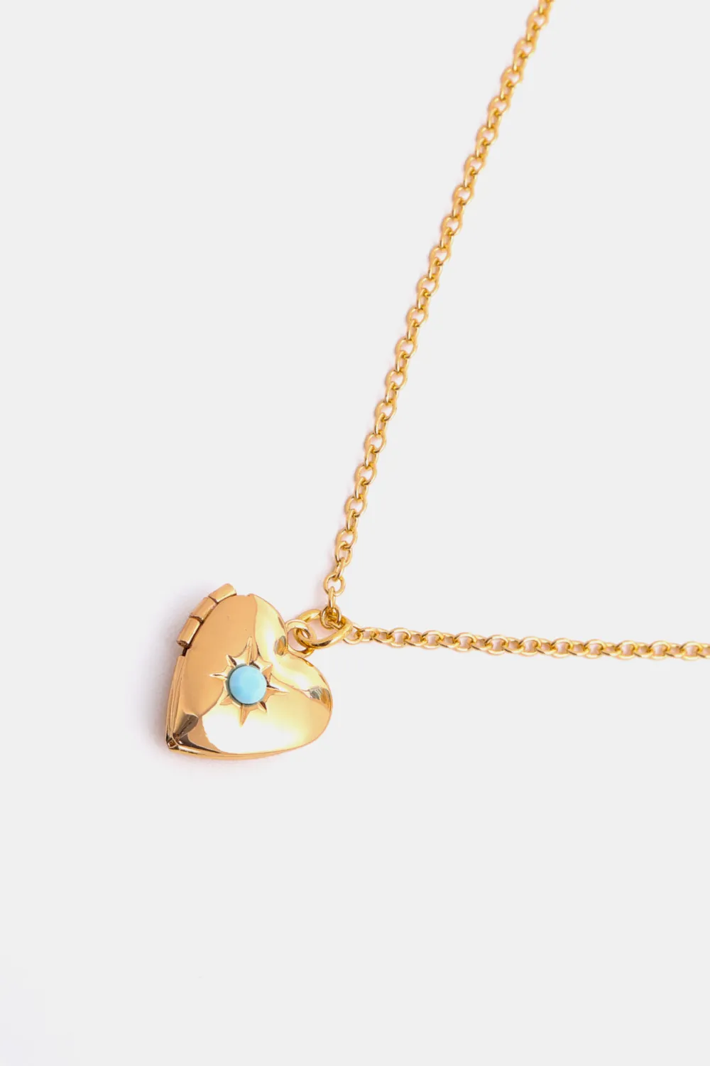 Zircon Heart Shape 14K Gold-Plated Pendant Necklace, image 17