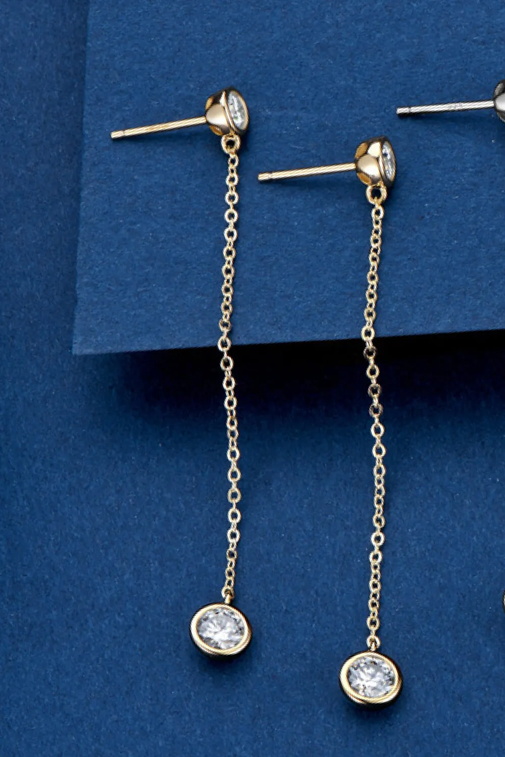 Moissanite Chain Earrings, image 4