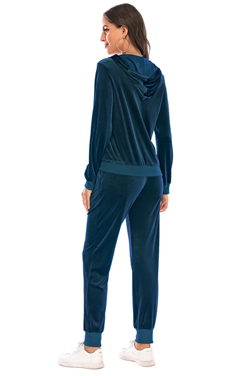 Zip-Up Hooded Jacket and Pants Set, image 20