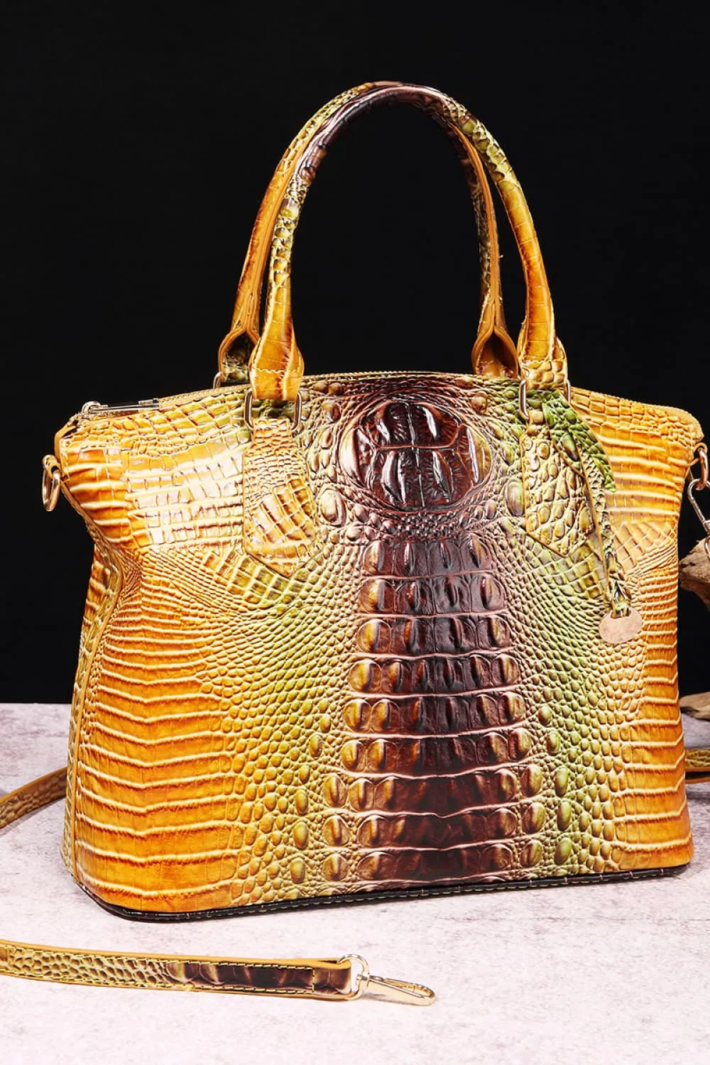 Gradient PU Leather Handbag, image 5