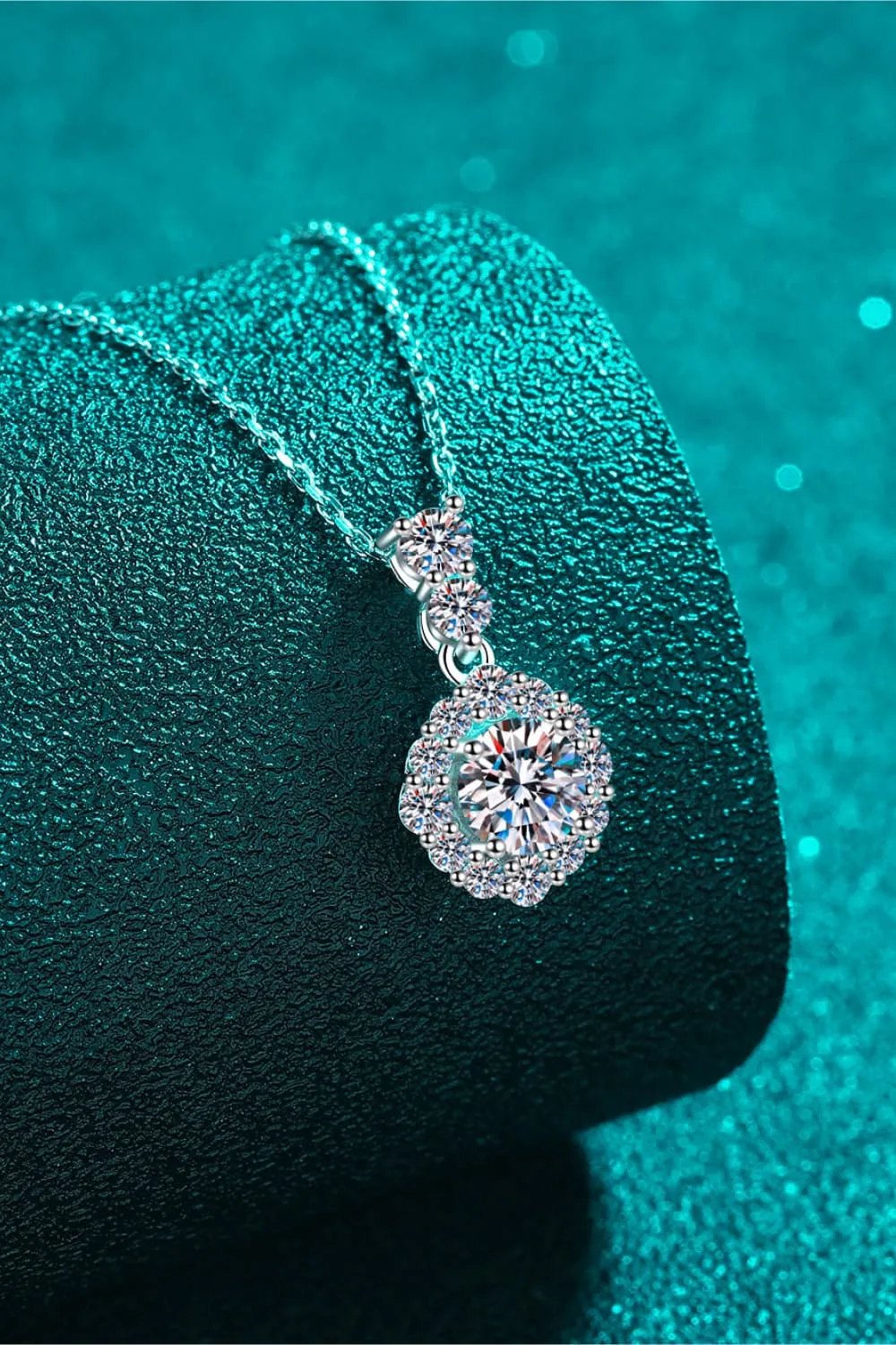 1 Carat Moissanite 925 Sterling Silver Necklace, image 3