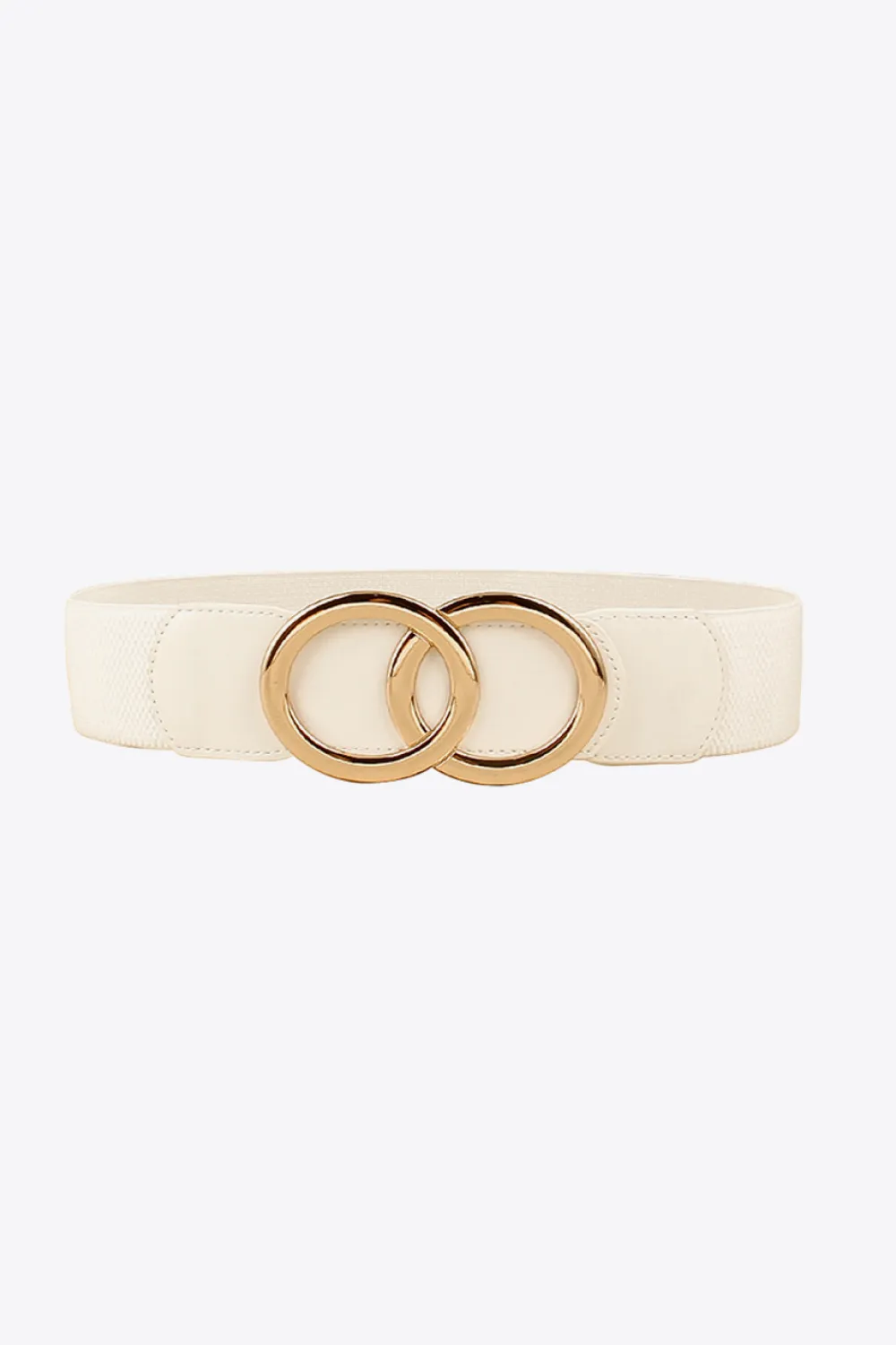 Zinc Alloy Buckle Elastic PU Belt, image 2