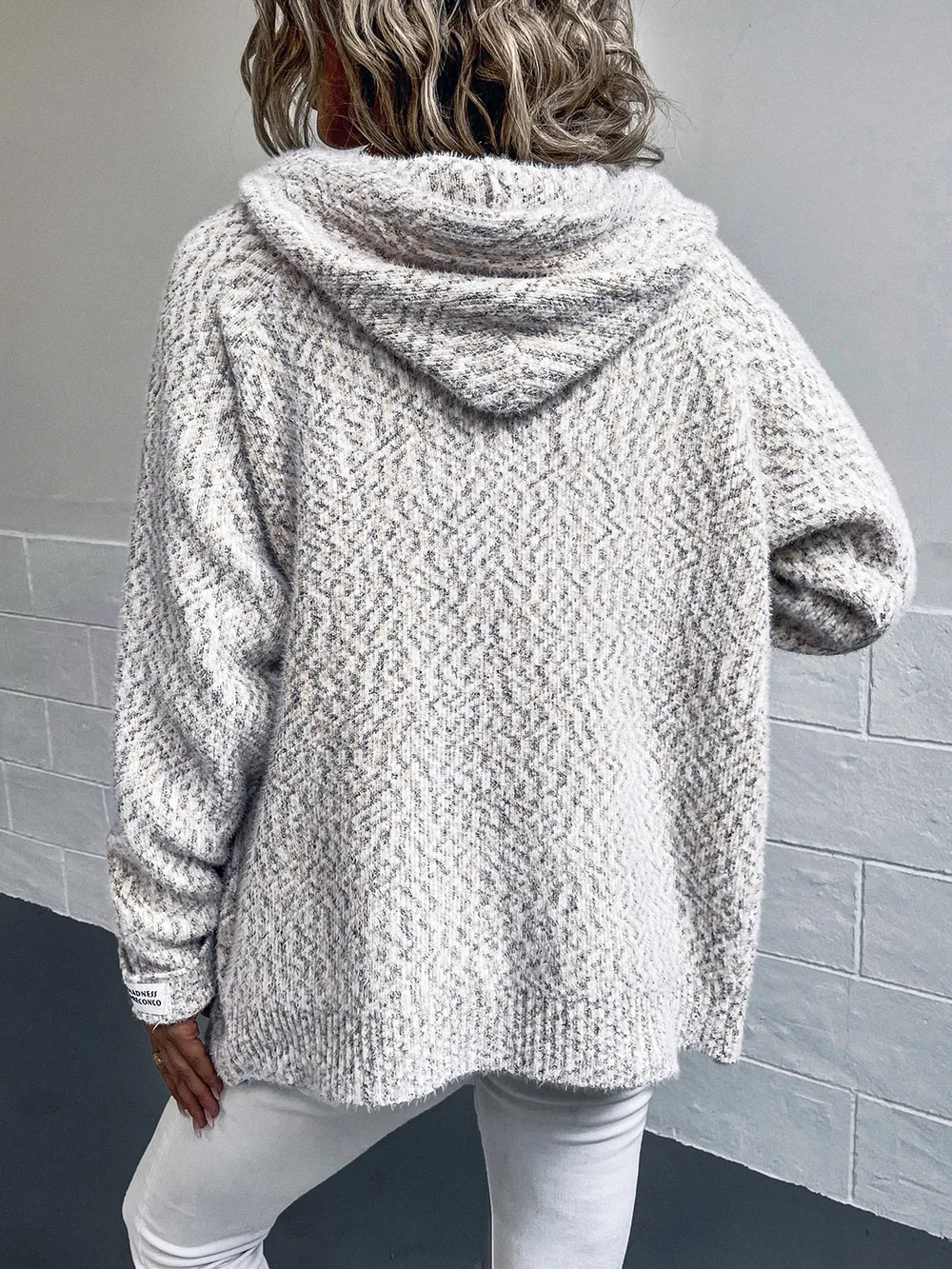 Zip-Up Hooded Sweater, image 3