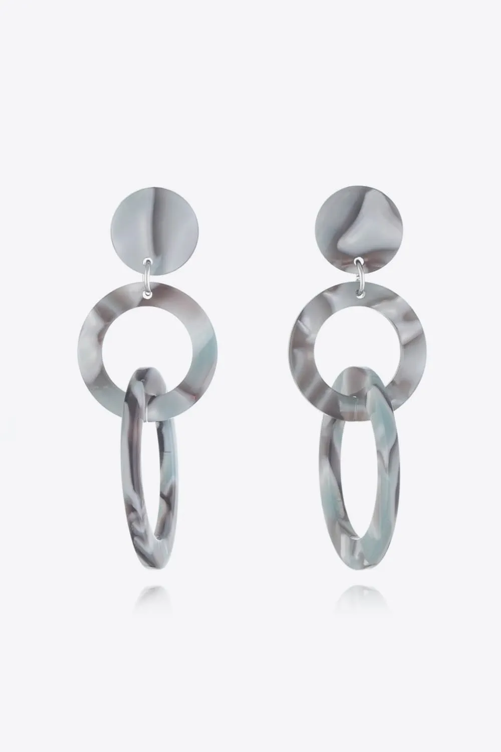 Acrylic Double-Hoop Earrings, image 6