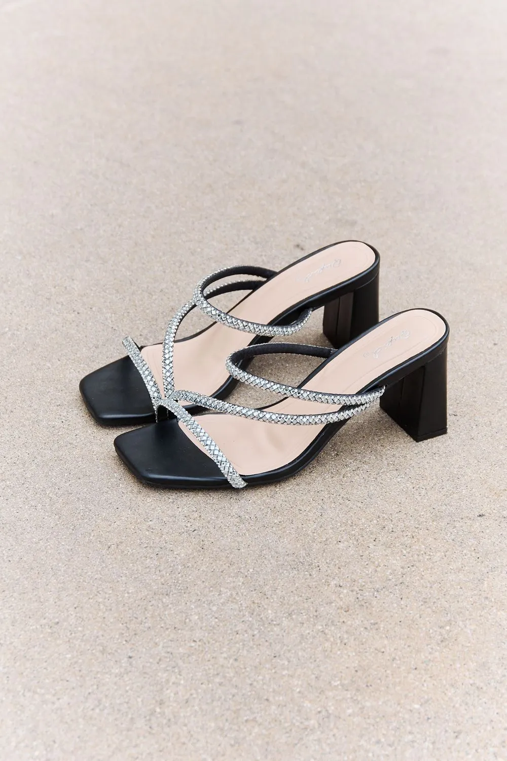 Level Up Rhinestone Strap Heels, image 4