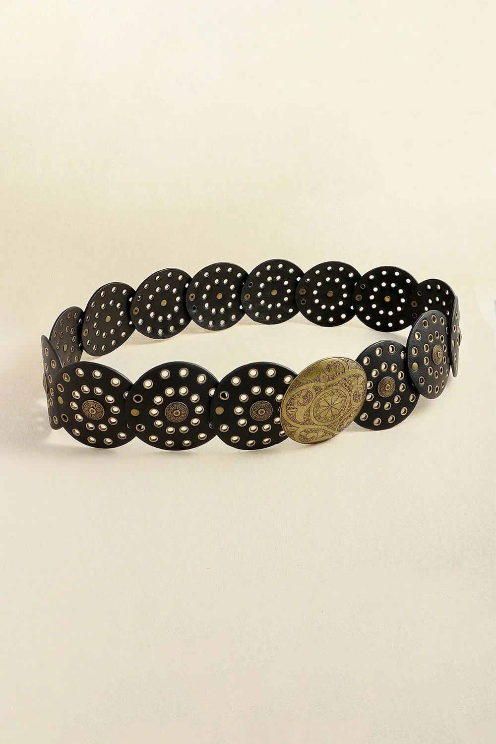 Vintage PU Leather Wide Belt, image 3