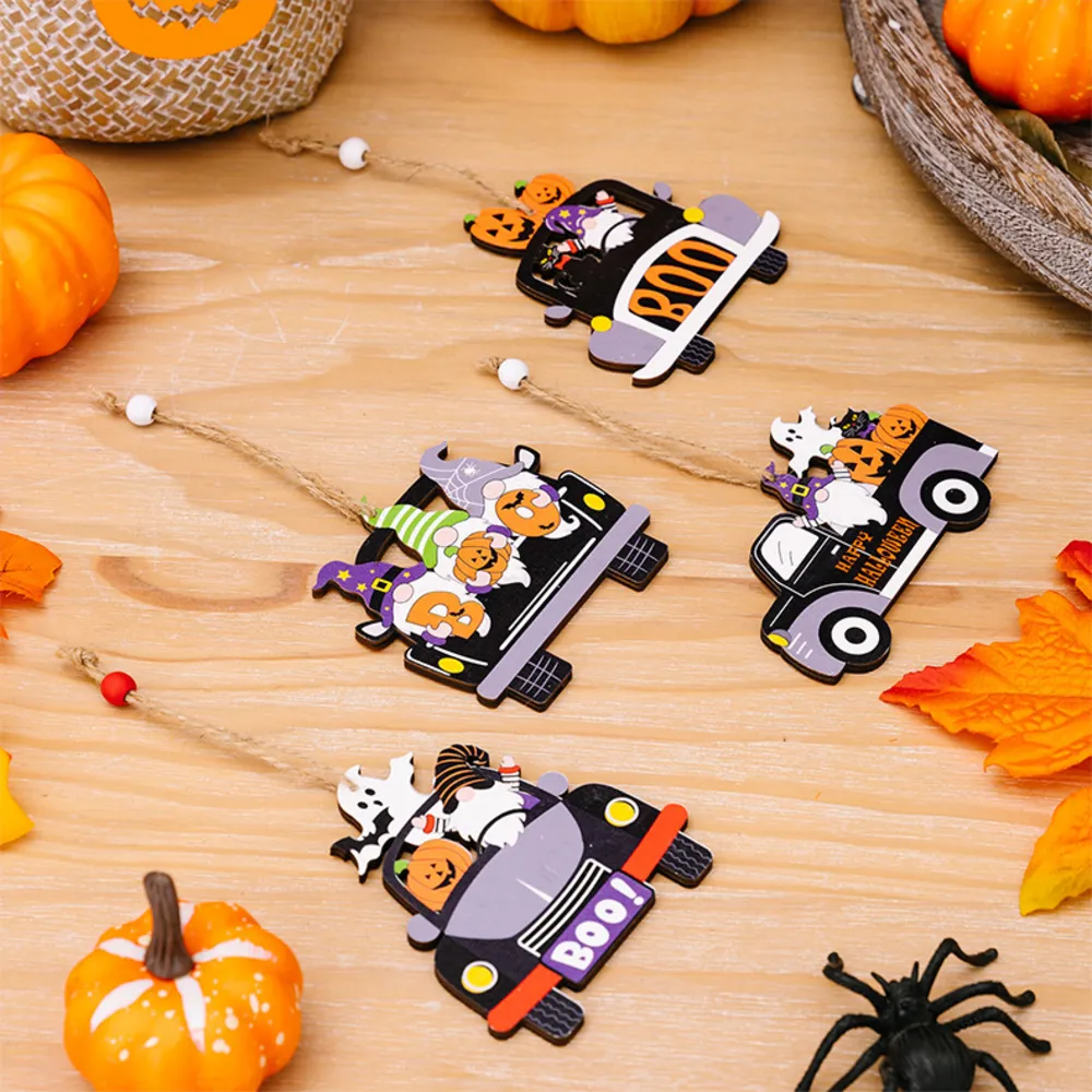 4-Piece Halloween Element Car-Shape Hanging Widgets, image 5