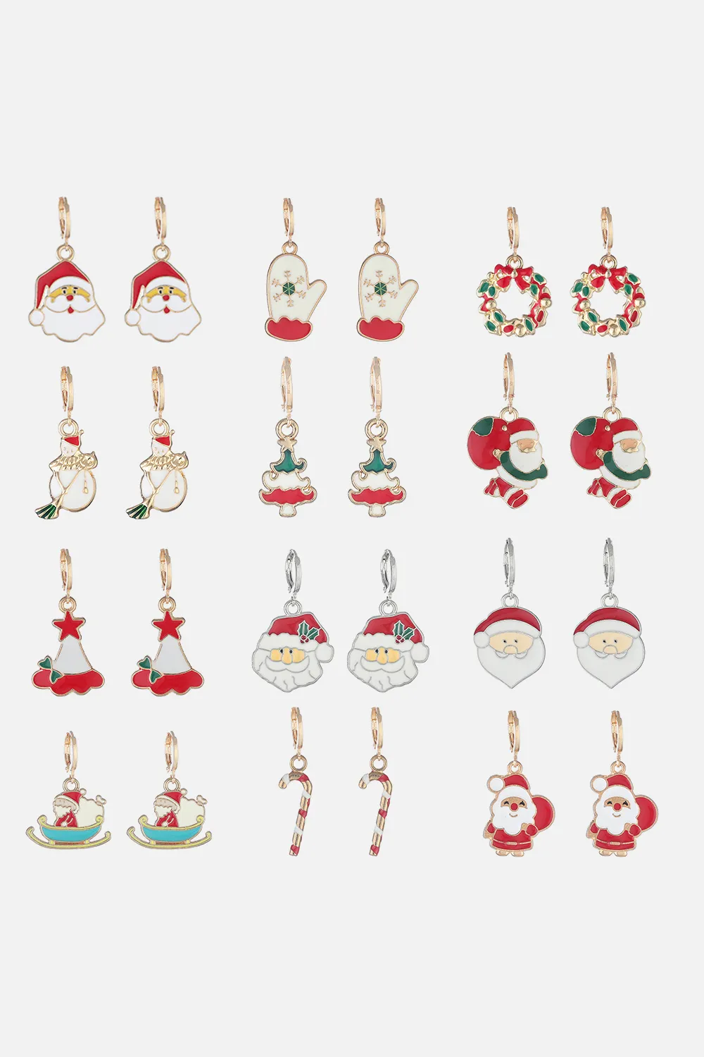 Christmas Theme Alloy Earrings, image 2