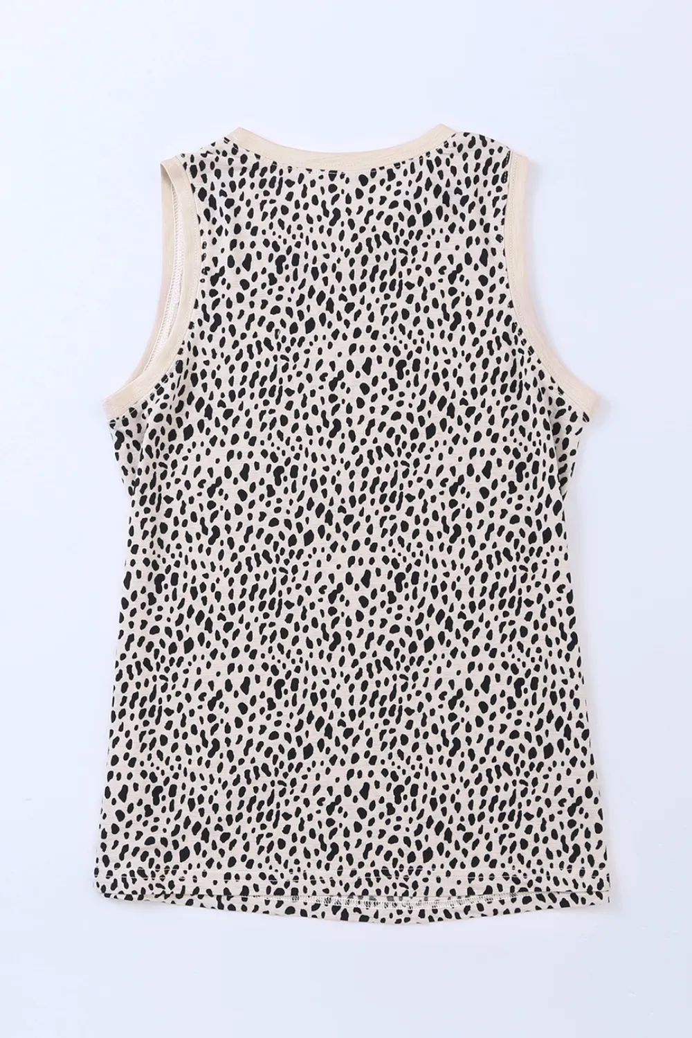 Printed Round Neck Tank Top, image 3