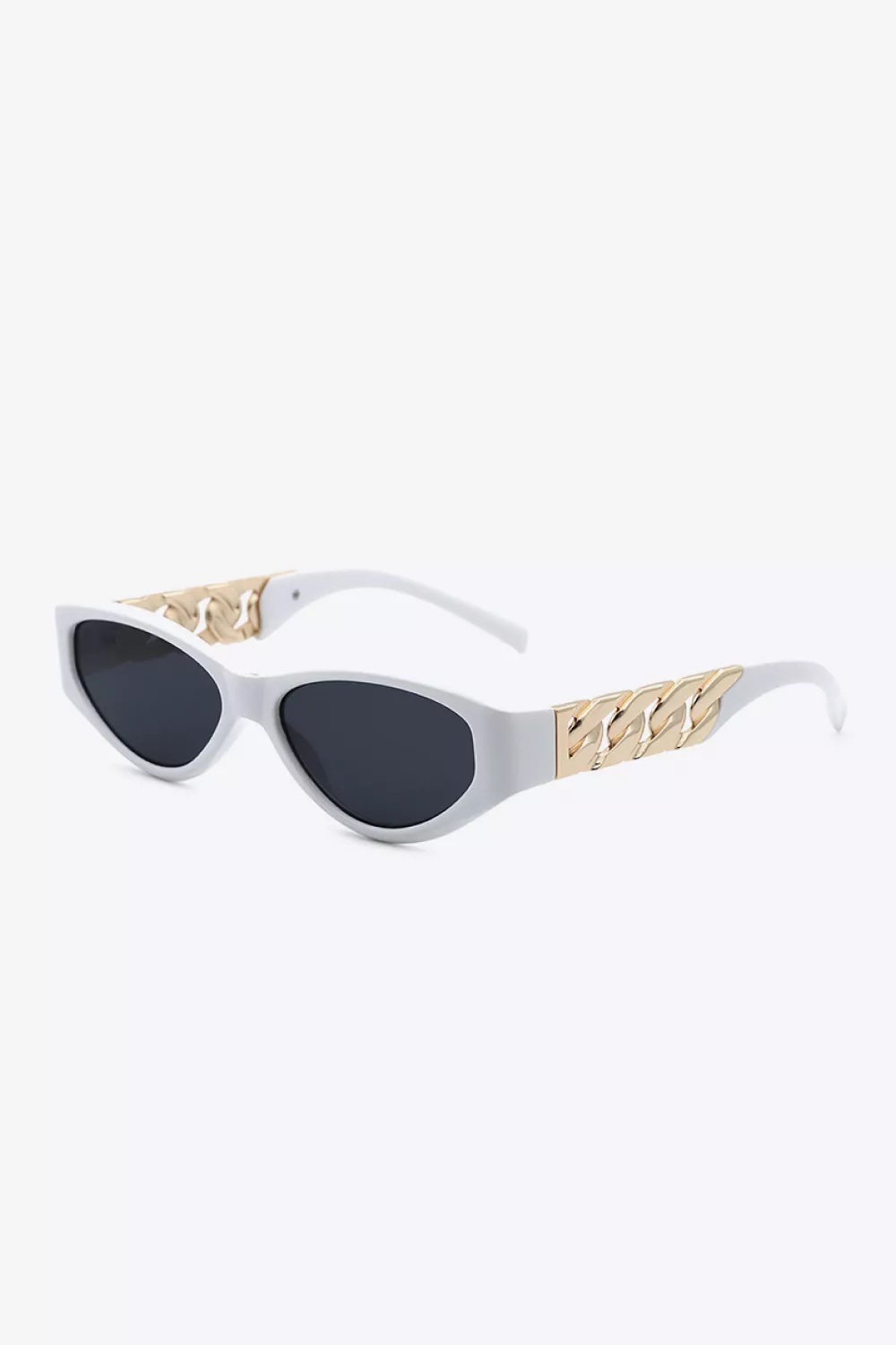 Chain Detail Temple Cat Eye Sunglasses, image 2