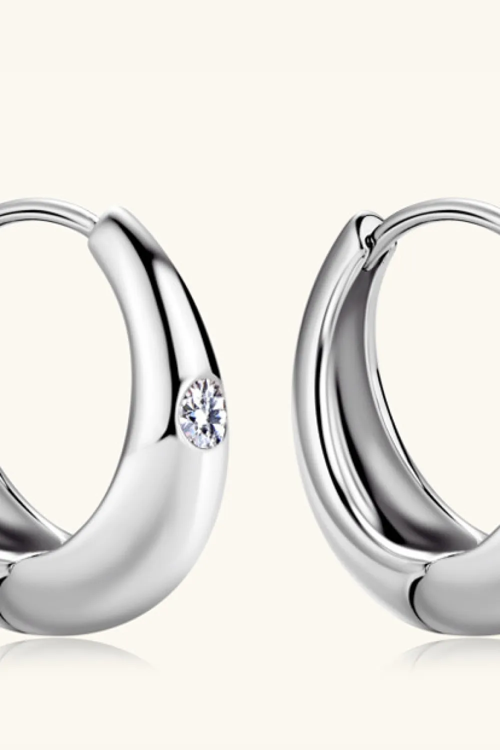 Moissanite 925 Sterling Silver Earrings, image 4