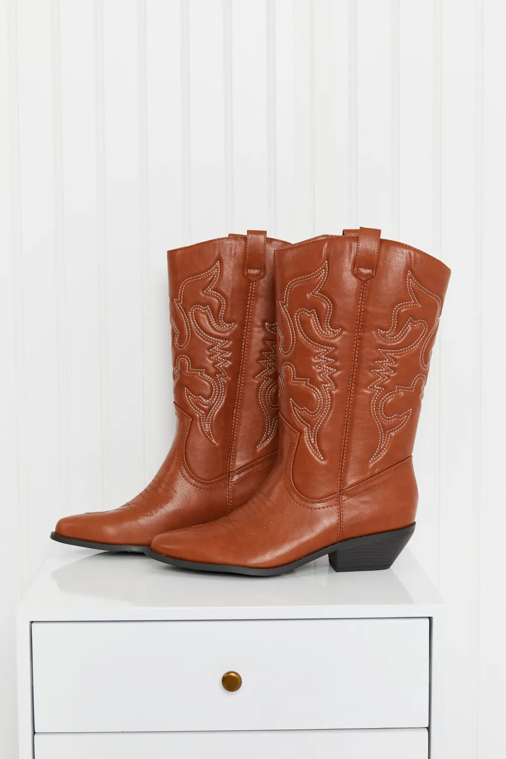 Countryside Lane Mid-Calf Embroidered Cowboy Boots, image 2