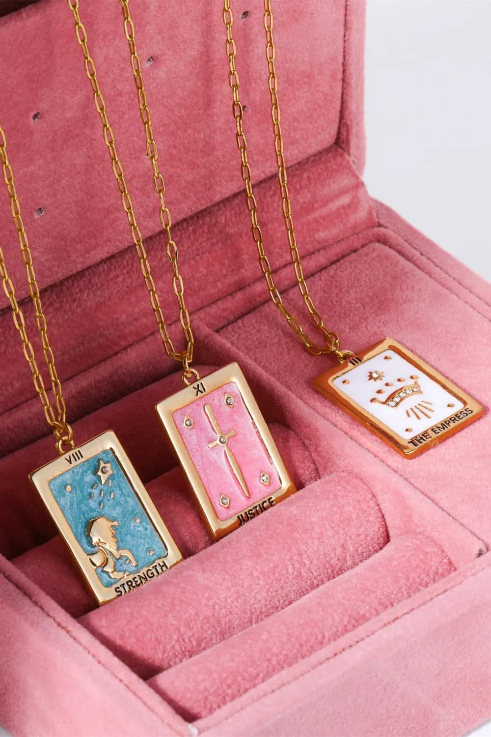 Tarot Card Pendant Copper Necklace, image 4