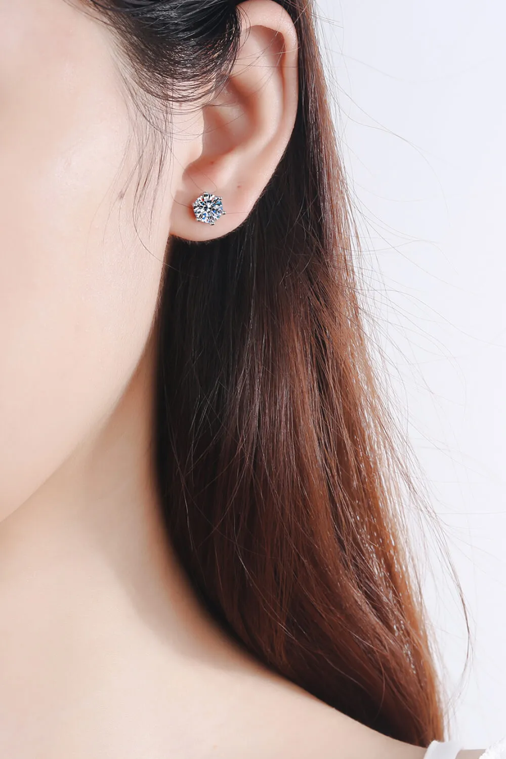 Moissanite Stud Earrings, image 3