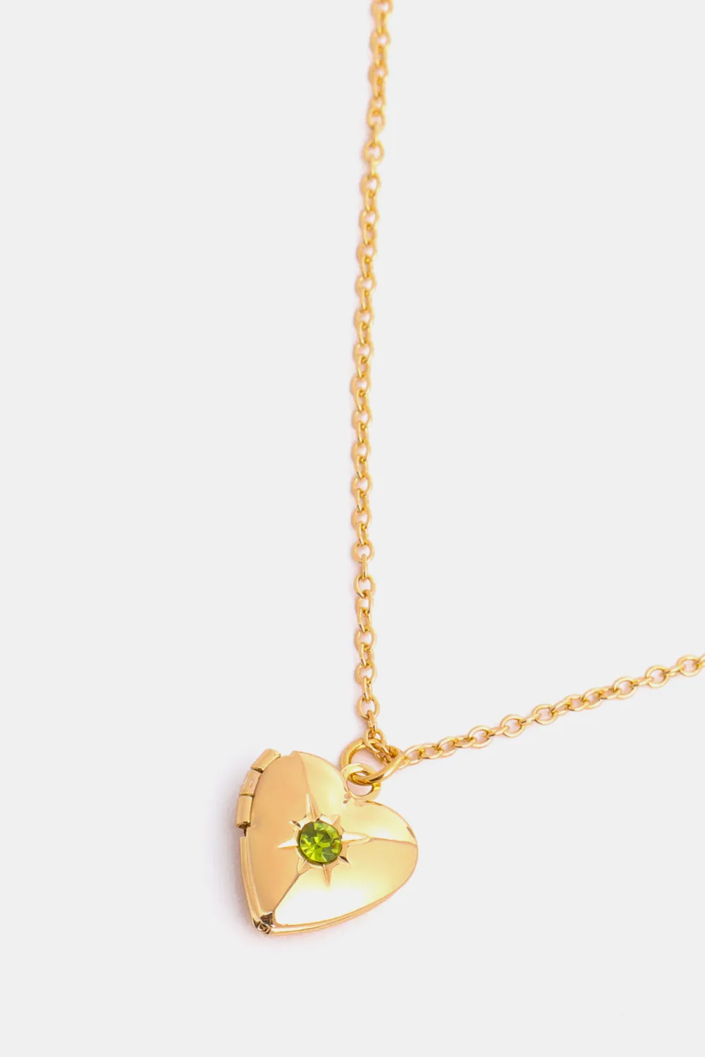 Zircon Heart Shape 14K Gold-Plated Pendant Necklace, image 23