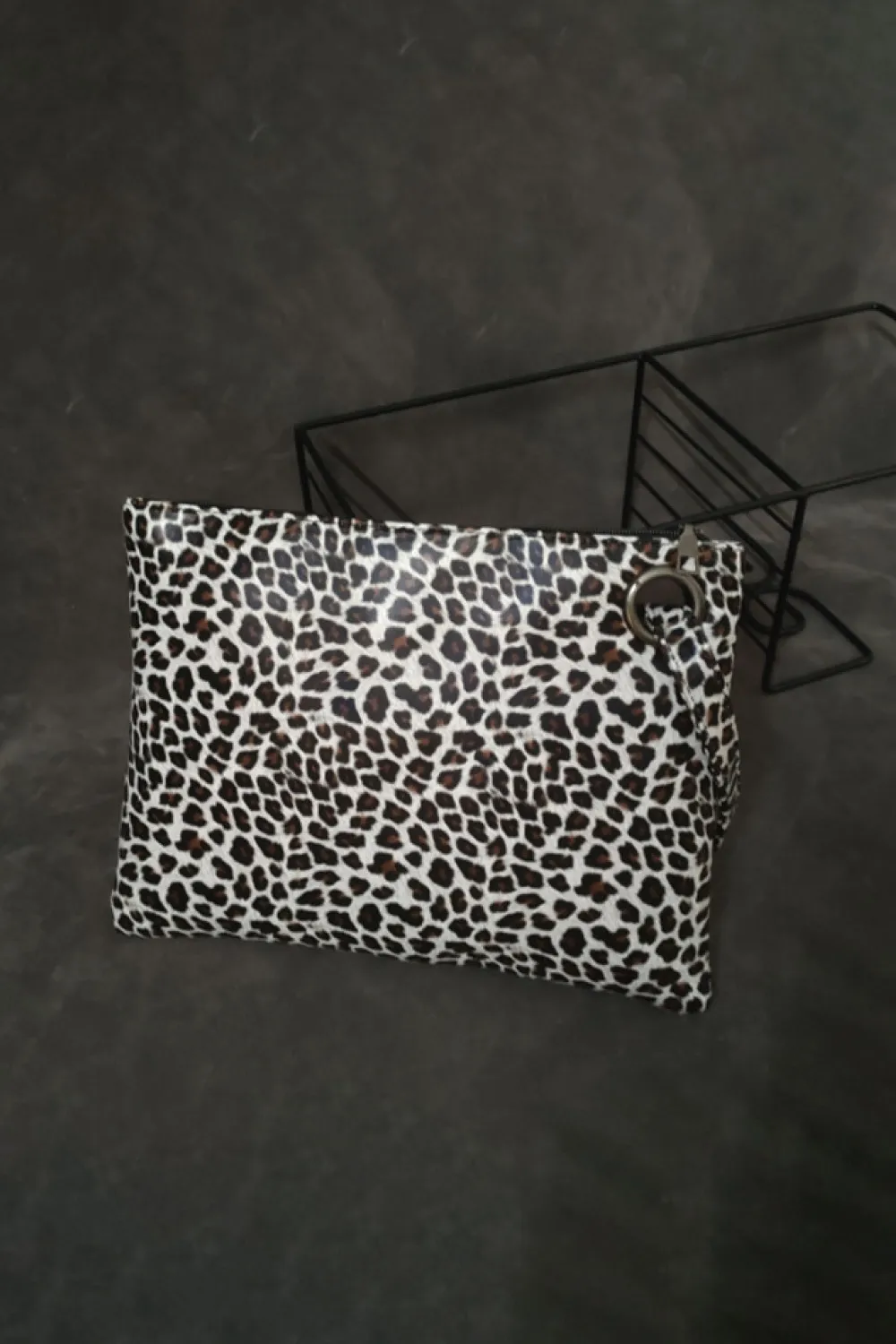 Leopard PU Leather Clutch, image 5