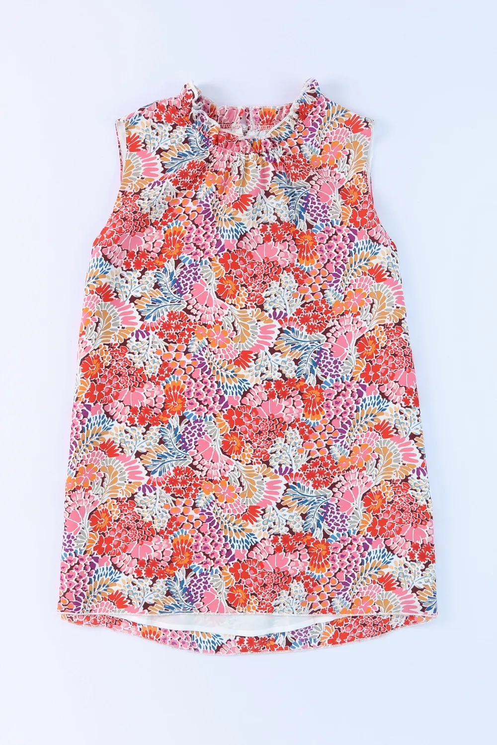 Floral Mock Neck Tank Top, image 2