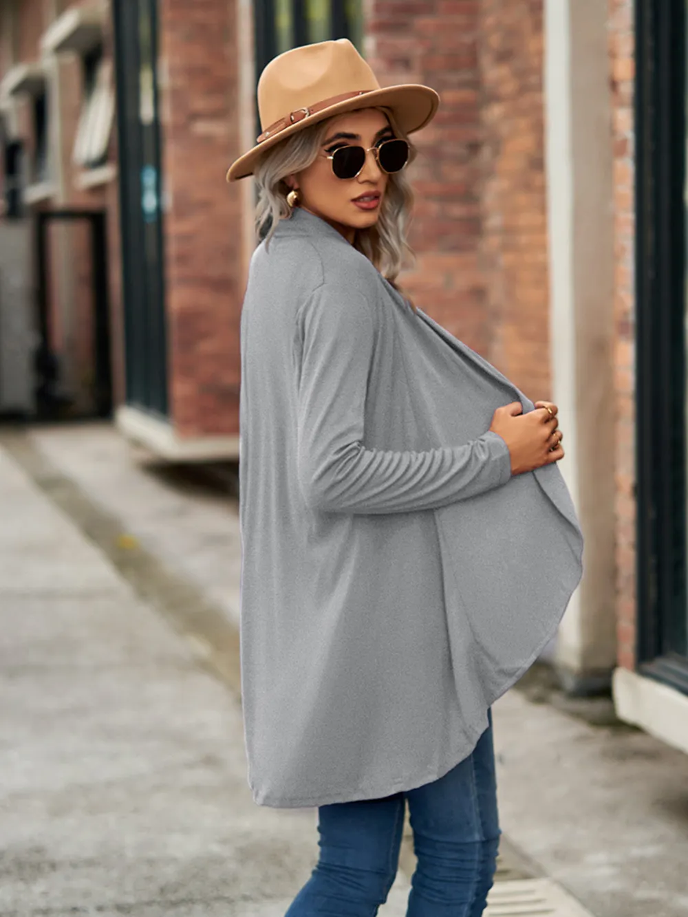 Open Front Long Sleeve Cardigan, image 11