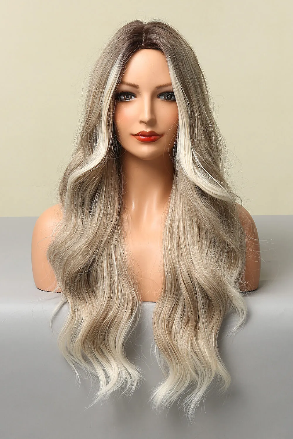 Full Machine Made Long Wave Wigs 26'', image 3