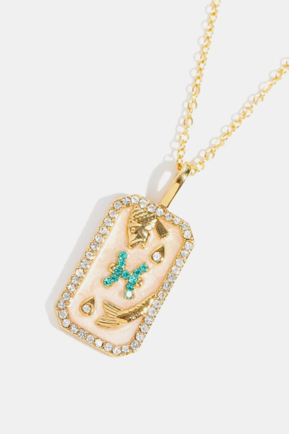 Rhinestone Constellation Pendant Copper Necklace, image 33