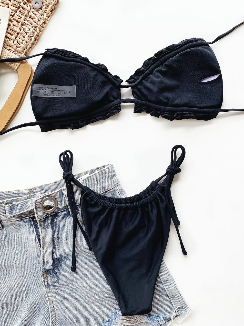 Frill Trill Halter Neck Bikini Set, image 7
