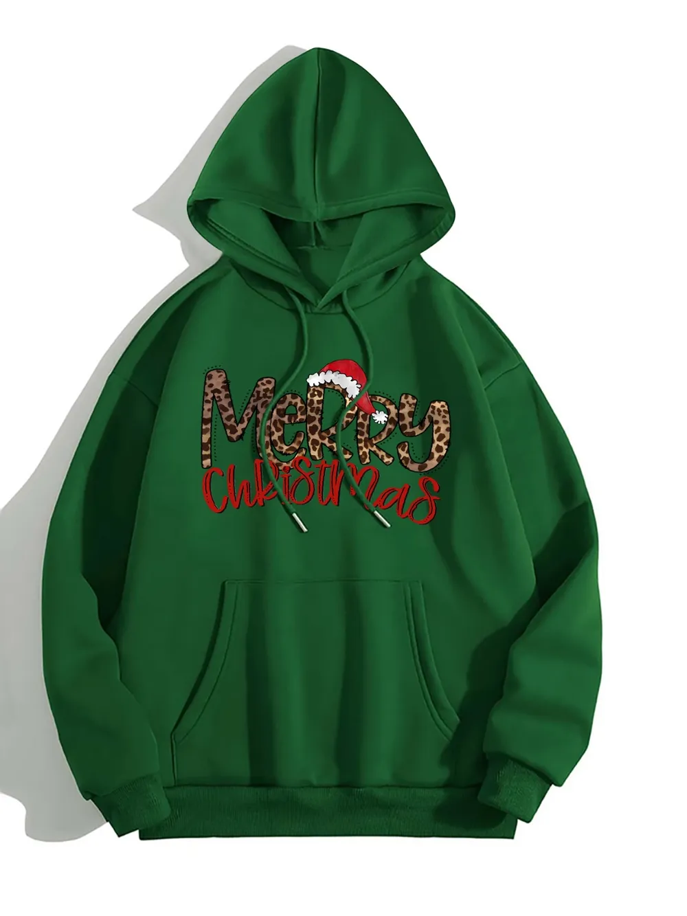 MERRY CHRISTMAS Graphic Drawstring Hoodie, image 7