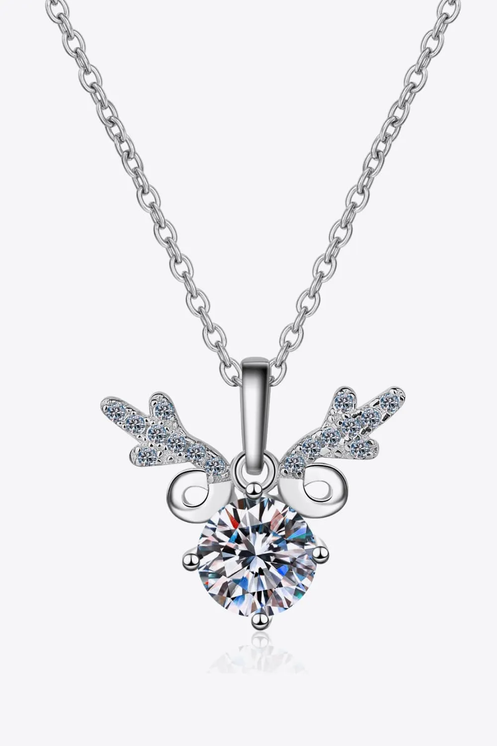 1 Carat Moissanite 925 Sterling Silver Necklace, image 2