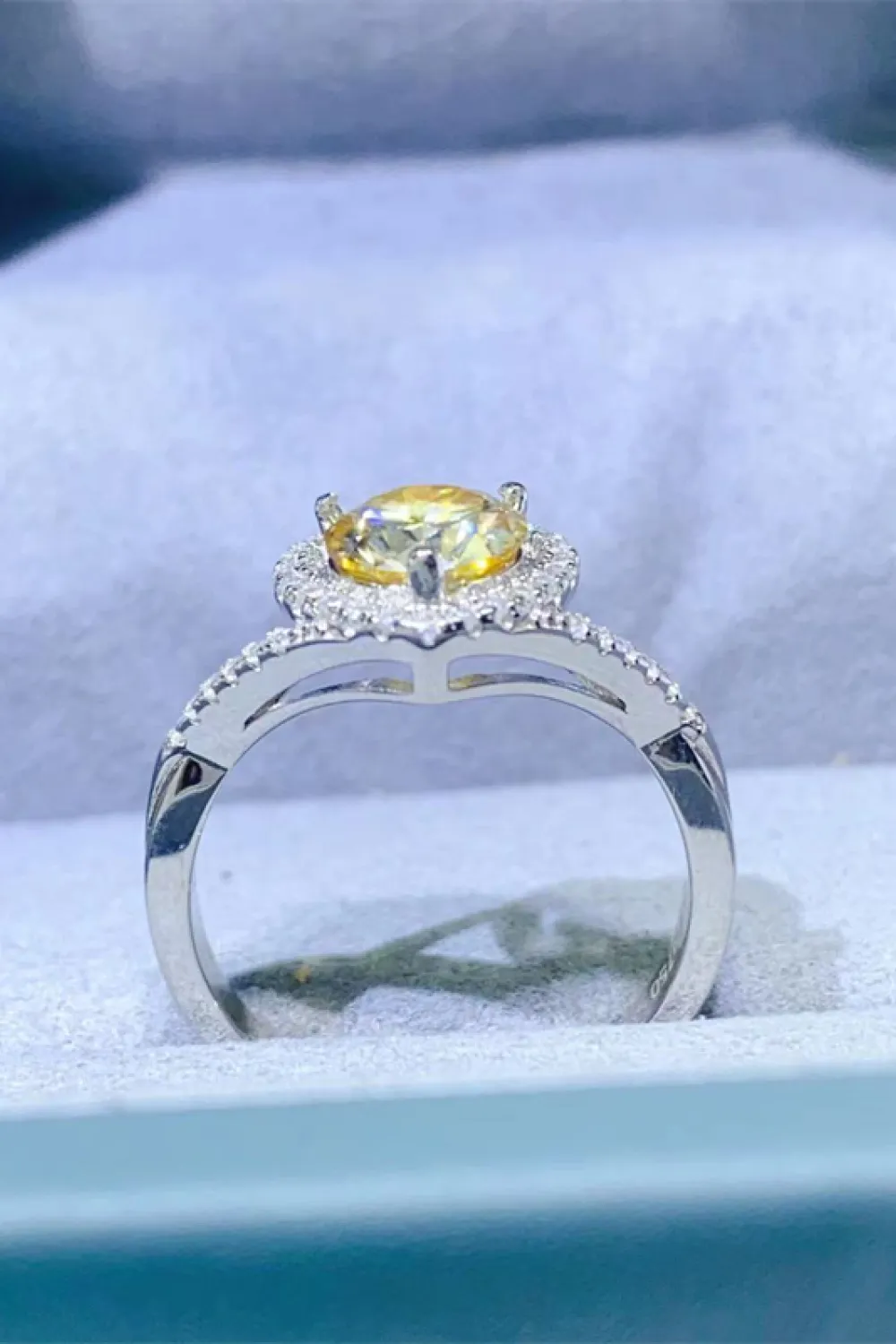 1 Carat Moissanite 925 Sterling Silver Heart Ring, image 12