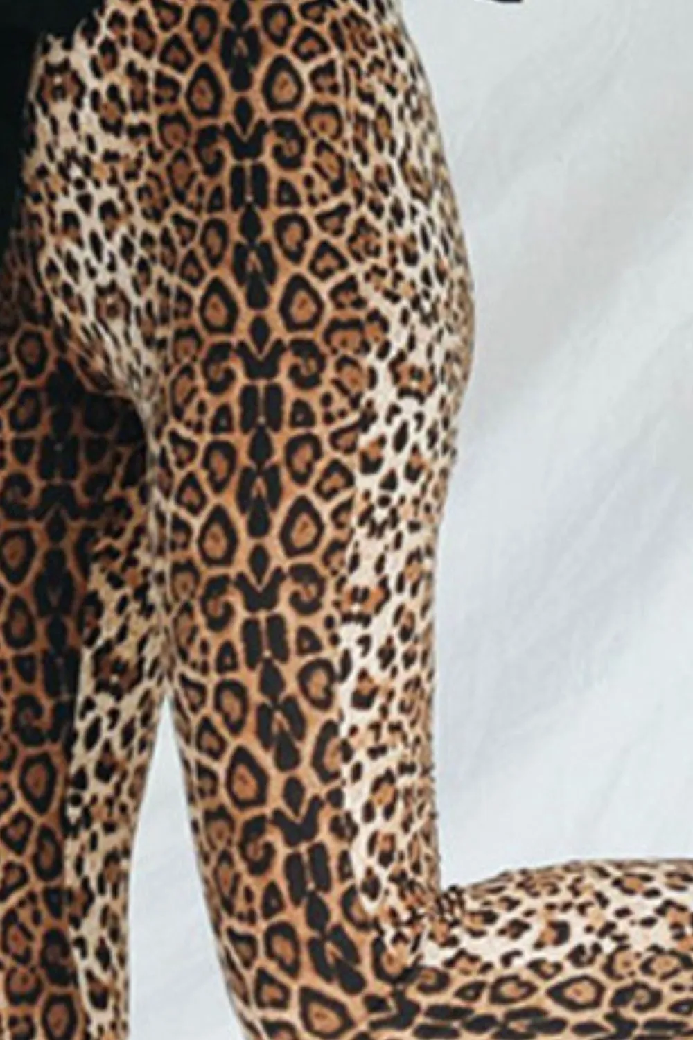 Leopard Print Flare Leg Pants, image 2