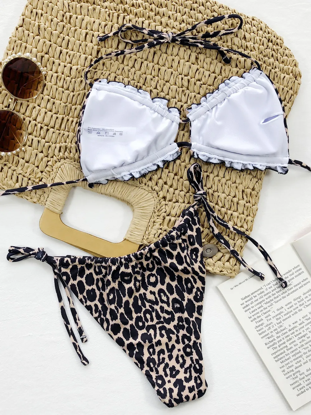 Frill Trill Halter Neck Bikini Set, image 8