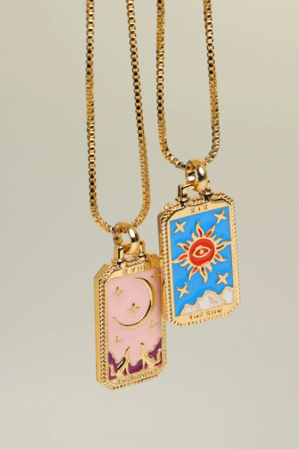 Tarot Card Pendant Copper Necklace, image 11