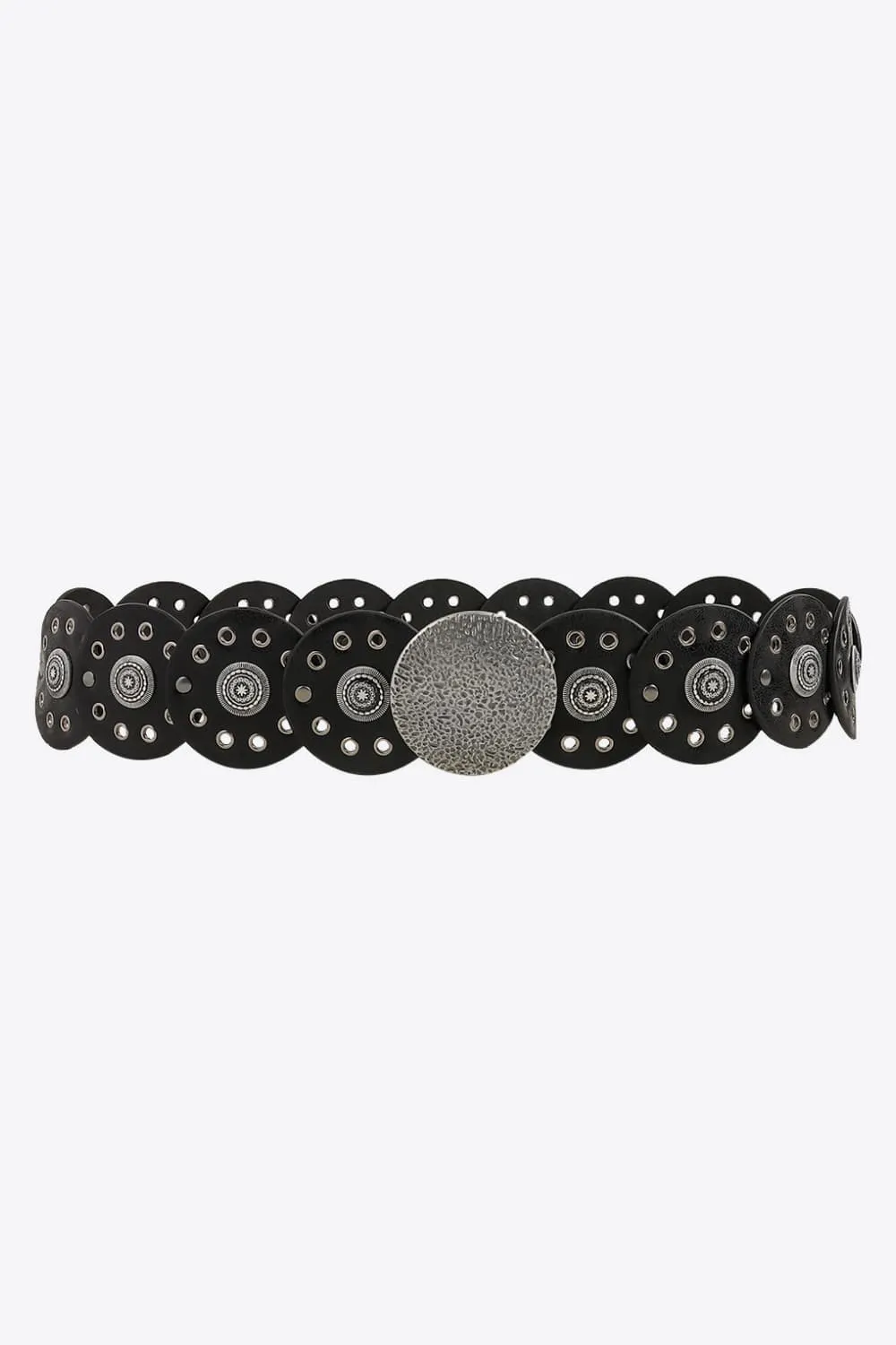 Round Shape PU Leather Belt, image 3