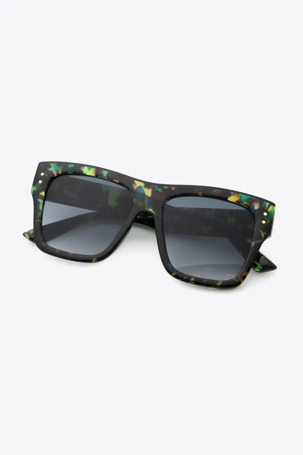 UV400 Patterned Polycarbonate Square Sunglasses, image 3